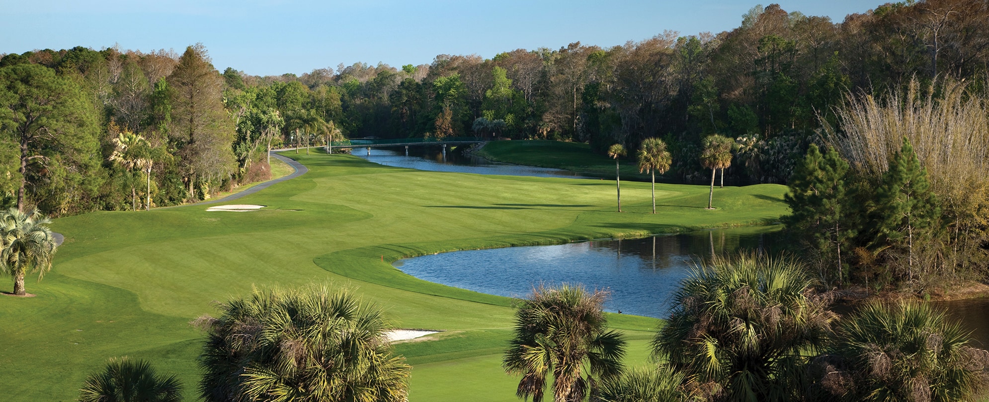 A golf course in Orlando, Florida.