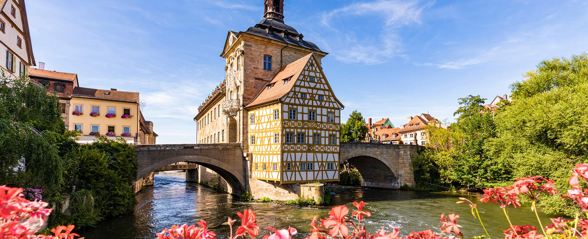 Altes Rathaus, a historical landmark in Bamberg, Germany.