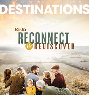 Club Wyndham Fall 2021 Destinations magazine cover