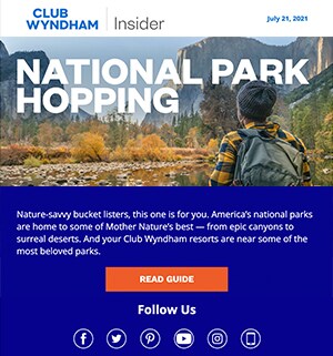 A preview of the Club Wyndham Insider article on National Park Hopping.
