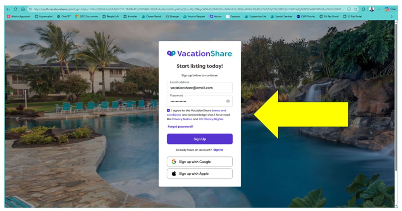 choose how to sign up