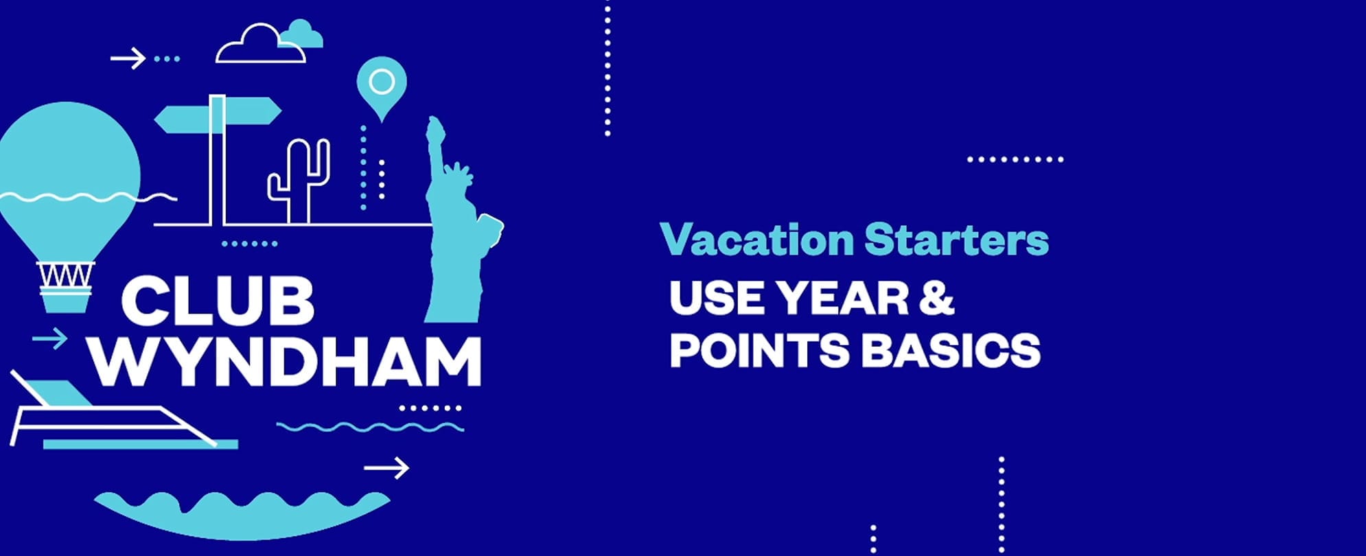 Use Year and Points Basics overview from the Club Wyndham Vacation Starters video series