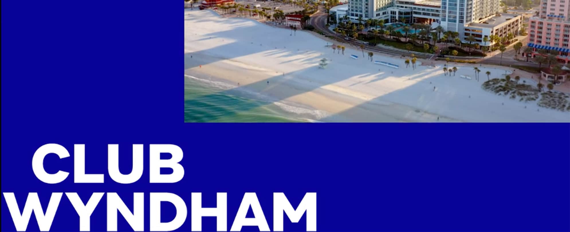 A Club Wyndham resort news video clip banner.