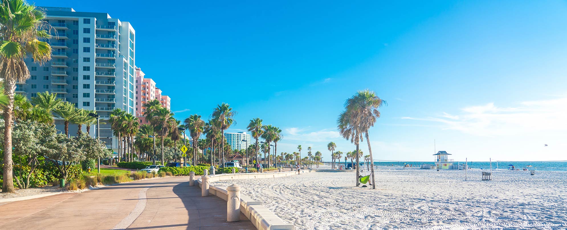 Clearwater Beach, a featured beach destination in Clearwater, Florida. 