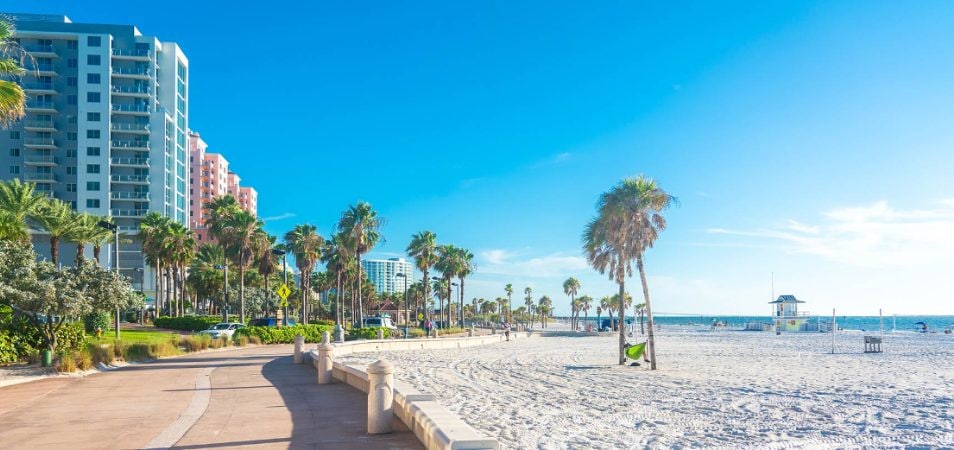 Clearwater Beach, a featured beach destination in Clearwater, Florida. 